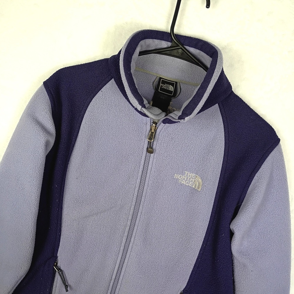 The North Face Womens Fullโ Zip Fleece Jacket Purple Lavender Two Tone Medium
